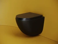 Унитаз подвесной Ceramicanova Vogue CN4008TMB безободковый, черный матовый