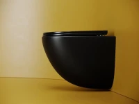 Унитаз подвесной Ceramicanova Vogue CN4008TMB безободковый, черный матовый