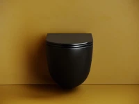 Унитаз подвесной Ceramicanova Vogue CN4008TMB безободковый, черный матовый