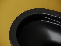 Унитаз подвесной Ceramicanova Vogue CN4008TMB безободковый, черный матовый