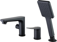 Смеситель на борт ванны Lemark Bronx LM3745BL черный