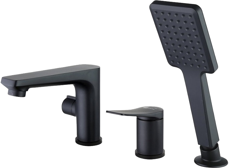 Смеситель на борт ванны Lemark Bronx LM3745BL черный