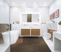Тумба с раковиной Cezares Bellagio 140 со столешницей rovere tabacco