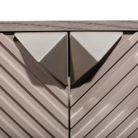 Тумба с раковиной Runo Андорра 70 подвесная, кашемир серый, дуб какао