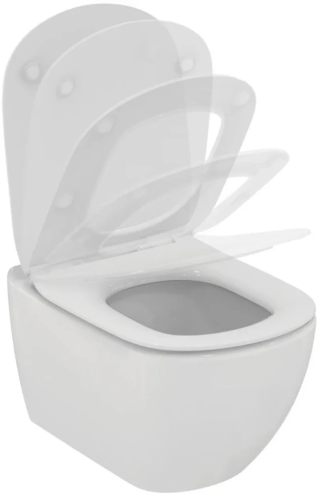 Комплект Унитаз подвесной Ideal Standard Tesi T354601 с микролифтом + Инсталляция ProSys R0308AC с кнопкой смыва белой