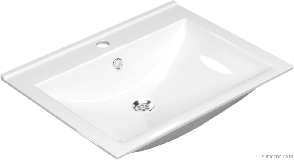 Тумба с раковиной Laparet Sinergia 60 подвесная, антрацит