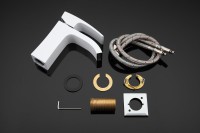 Смеситель для раковины Gappo G07-8 G1007-8 белый, хром