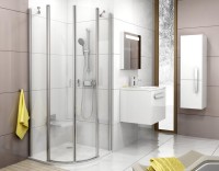 Душевой уголок Ravak Chrome CSKK4-80 Transparent, блестящий профиль