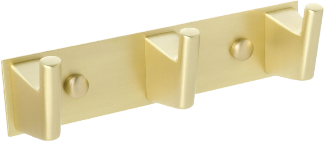 Крючок Fixsen Trend Gold 99005-3 матовое золото, 3 крючка
