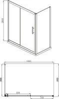 Душевой уголок Aquanet Delta 273608 160x80 см Душевой уголок Aquanet Delta 273608 160x80 см