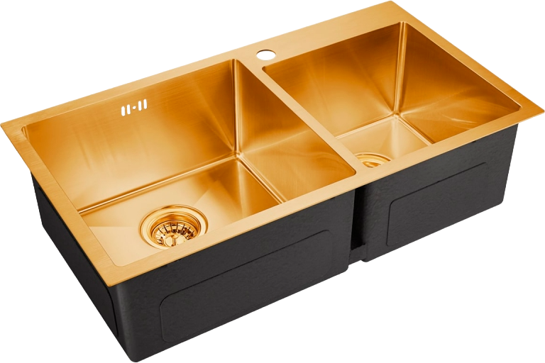 Мойка кухонная Emar PVD EMB-210 PVD Nano Golden