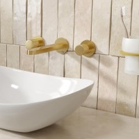 Смеситель для раковины Wasserkraft Schunter 8245 С ВНУТРЕННЕЙ ЧАСТЬЮ, матовое золото PVD