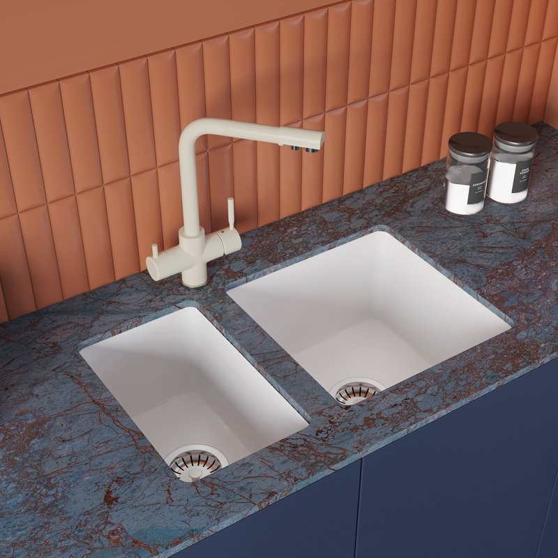 Мойка кухонная Domaci Сиена 50325-101 белый глянец