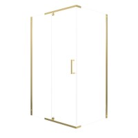 Душевой уголок Triton Терра -Голд 120х90, профиль золото, стекло прозрачное