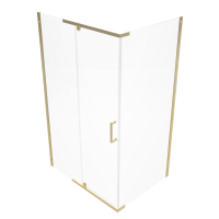 Душевой уголок Triton Терра -Голд 120х90, профиль золото, стекло прозрачное