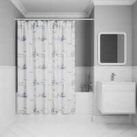 Штора для ванной IDDIS Base BO02P18i11 180х200, белая