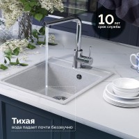 Мойка кухонная Domaci Палермо PR-425-003 серая Мойка кухонная Domaci Палермо PR-425-003 серая