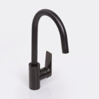 Смеситель для кухни Wasserkraft Wiese 8407 оружейная сталь