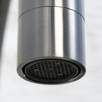 Смеситель для кухни Wasserkraft Wiese 8407 оружейная сталь