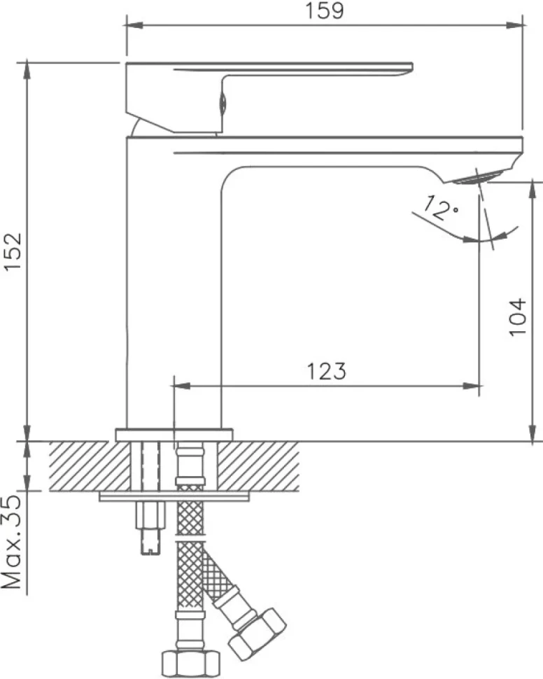Смеситель для раковины Haiba HB590 HB10590
