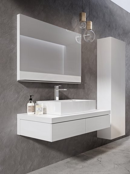 Мебель для ванной комнаты Ravak Formy SD 120 глянцевая белая