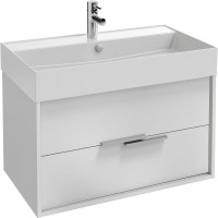 Мебель для ванной комнаты Jacob Delafon Vivienne 80 белая блестящая, раковина белая