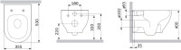 Комплект Унитаз подвесной AM.PM Like C801701SC FlashClean с микролифтом + Крепления Geberit Duofix 111.815.00.1 к стене + Звукоизоляция + Инсталляция UP 320 111.300.00.5 + Кнопка Sigma 01 115.770.JQ.5 лакированная, матовый хром