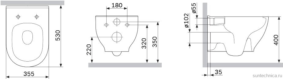 Комплект Унитаз подвесной AM.PM Like C801701SC FlashClean с микролифтом + Крепления Geberit Duofix 111.815.00.1 к стене + Звукоизоляция + Инсталляция UP 320 111.300.00.5 + Кнопка Sigma 01 115.770.JQ.5 лакированная, матовый хром