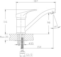 Смеситель для кухни Haiba HB13 HB4513