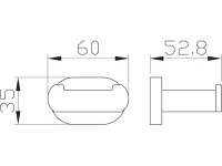 Крючок Wonzon & Woghand WW-8425-LG глянцевое золото