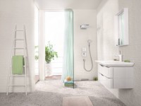 Верхний душ Hansgrohe Rainmaker Select 580 3jet 24011400 EcoSmart, белый, хром