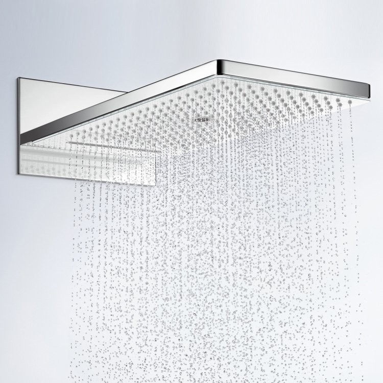 Верхний душ Hansgrohe Rainmaker Select 580 3jet 24011400 EcoSmart, белый, хром