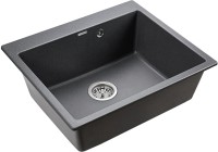 Комплект Мойка Paulmark Kante 60 PM106052-DG графит + Измельчитель Bone Crusher BC 1000-AS