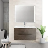 Тумба под раковину BelBagno Acqua 100 подвесная, robere nature grigio