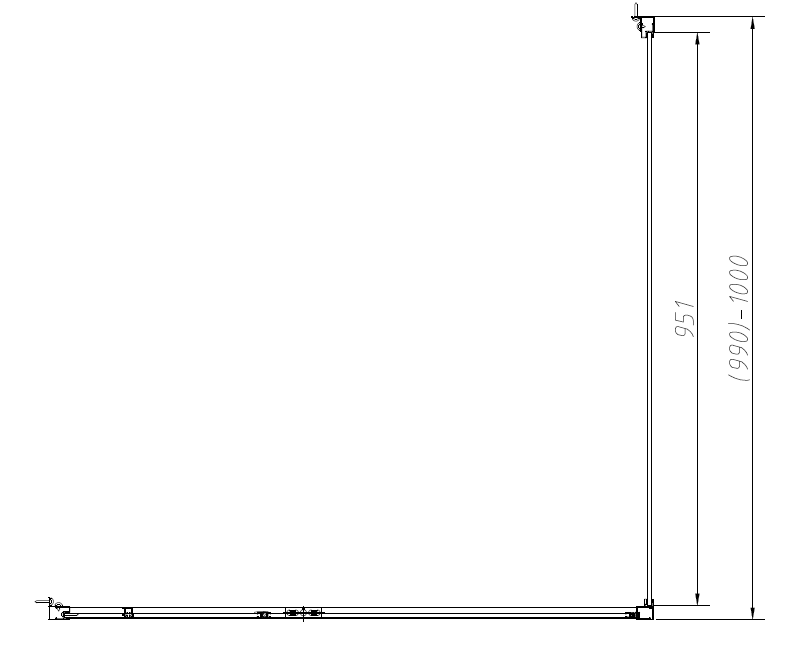 Душевой уголок Vincea Slim-N VSR-4SNP1011CL 110х100, профиль хром, стекло прозрачное