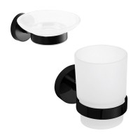 Набор Стакан Bemeta Dark 104110010 + Мыльница 104108040 Набор Стакан Bemeta Dark 104110010 + Мыльница 104108040