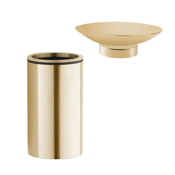 Набор Стакан Boheme Uno 10982-MG + Мыльница 10981-G