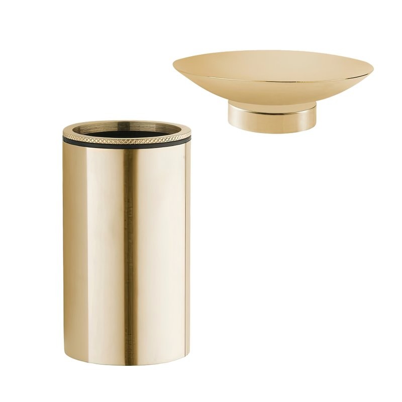 Набор Стакан Boheme Uno 10982-MG + Мыльница 10981-G