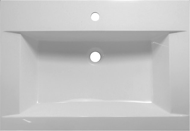 Тумба с раковиной Misty Терра 70 серая