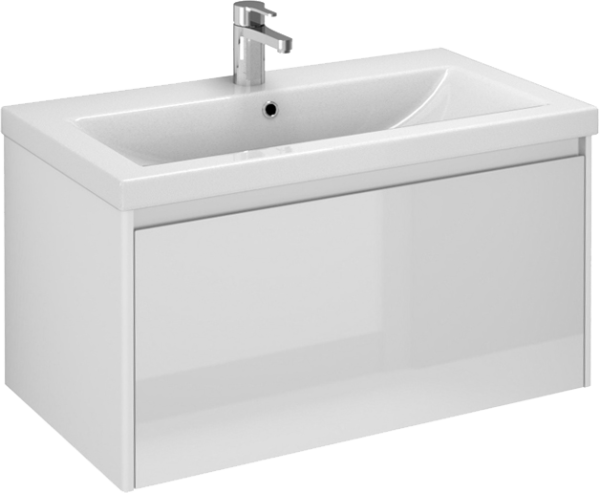 Тумба под раковину Velvex Klaufs 80.1Y белая, подвесная