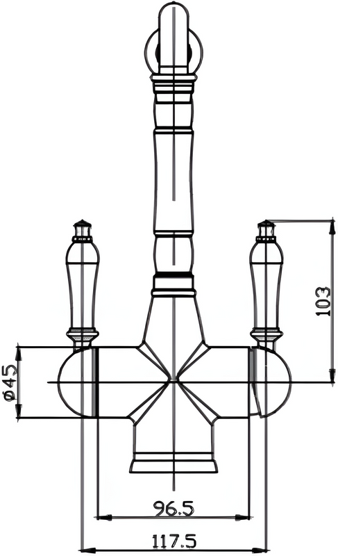 Смеситель для кухни Seaman Visconti SSL-7517-AU aurora