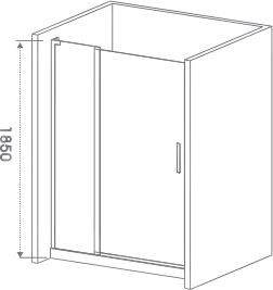 Душевая дверь в нишу Good Door Pandora WTW-140-C-CH