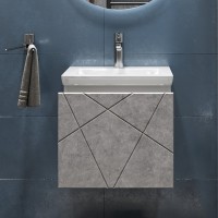 Мебель для ванной комнаты Vigo Geometry 50 подвесная, бетон, раковина Como 50