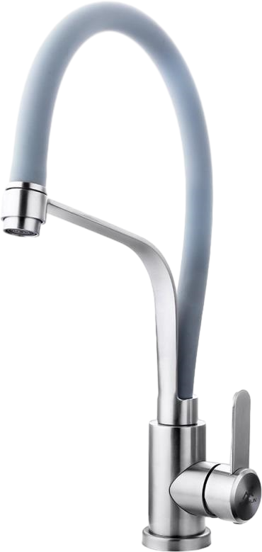 Смеситель для кухни Fashun A54012-12 сатин, серый