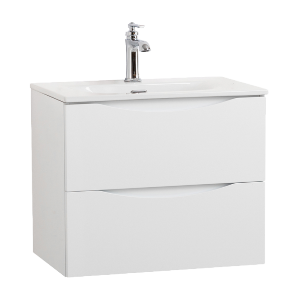 Тумба с раковиной BelBagno Marino-cer-mini 60 подвесная, bianco lucido