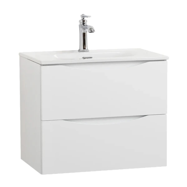 Тумба с раковиной BelBagno Marino-cer-mini 60 подвесная, bianco lucido