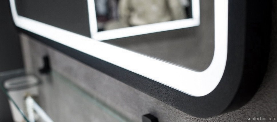 Зеркало Art&Max Genova 60 с подсветкой, функция антизапотевания