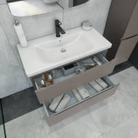 Тумба под раковину без столешницы Caprigo Forte 90 подвесная, айрон