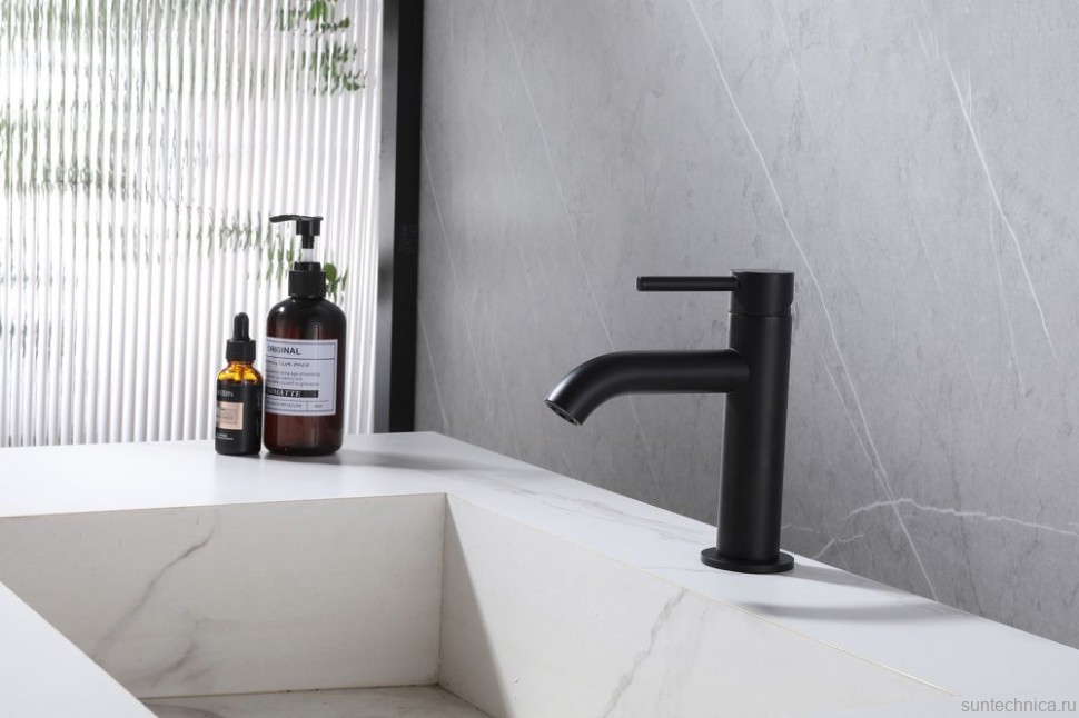 Смеситель для раковины Abber Wasser Kreis AF8110B черный
