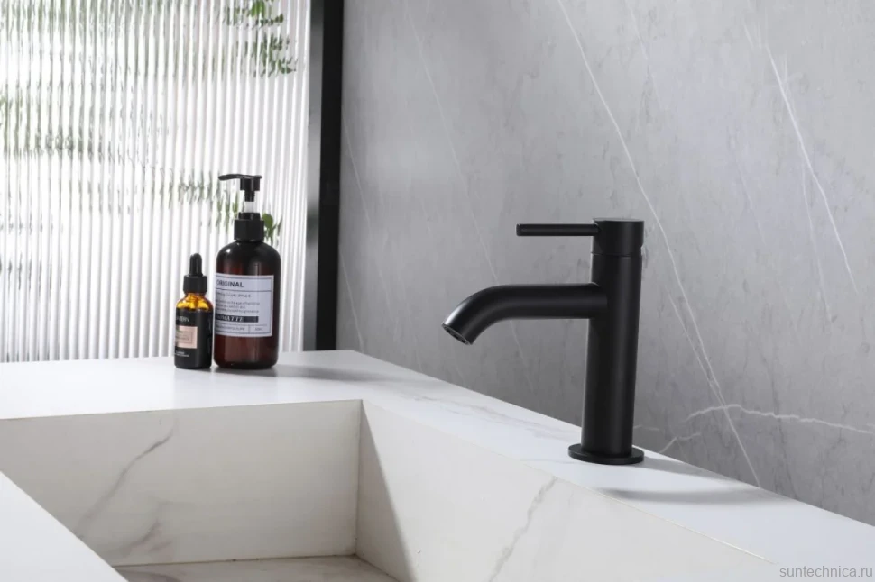Смеситель для раковины Abber Wasser Kreis AF8110B черный